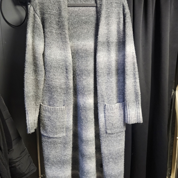 Simply Vera Vera Wang Sweaters - Simply Vera Vera Wang Striped Gray Cardigan